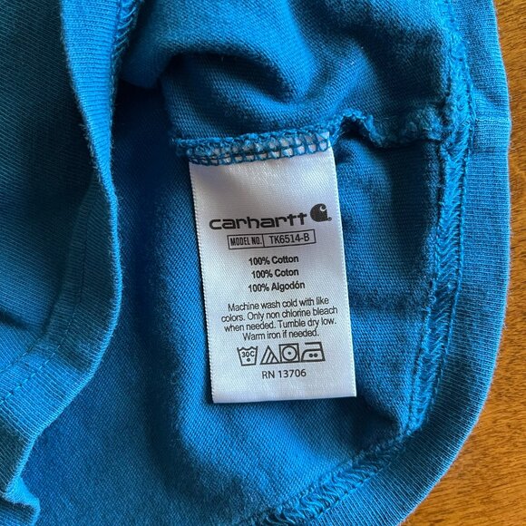 Carhartt blue pocket tee 2T - Picture 4 of 5